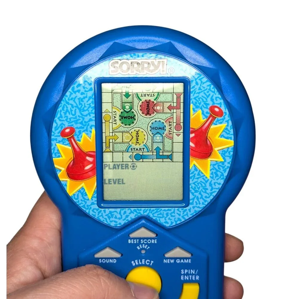 Vintage 1996 Hasbro Sorry! Electronic Handheld Game - TESTED and WORKS!